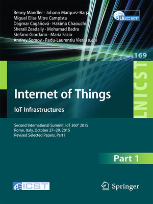 cover image of Internet of Things. IoT Infrastructures